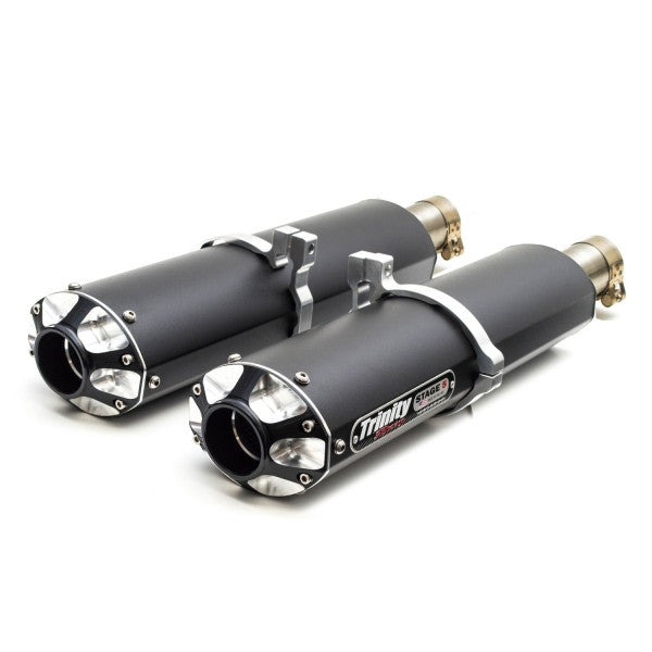 Trinity Racing Exhaust Tips TRINITY RACING DUAL SLIP-ON EXHAUST SYSTEM - MAVERICK MAX – AnythingUTV