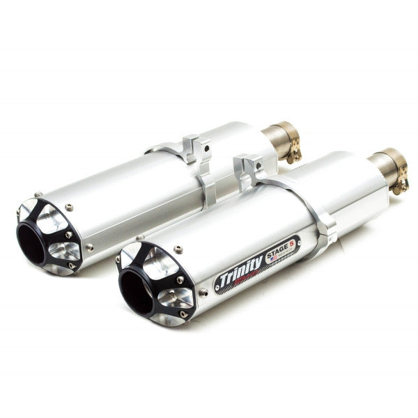Trinity Racing Exhaust Tips TRINITY RACING DUAL SLIP-ON EXHAUST SYSTEM - MAVERICK MAX – AnythingUTV